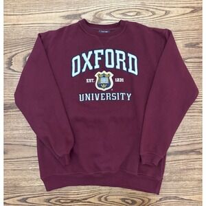 Oxford University Officially Licensed Embroidered‎ Crewneck Sweatshirt Size XL
